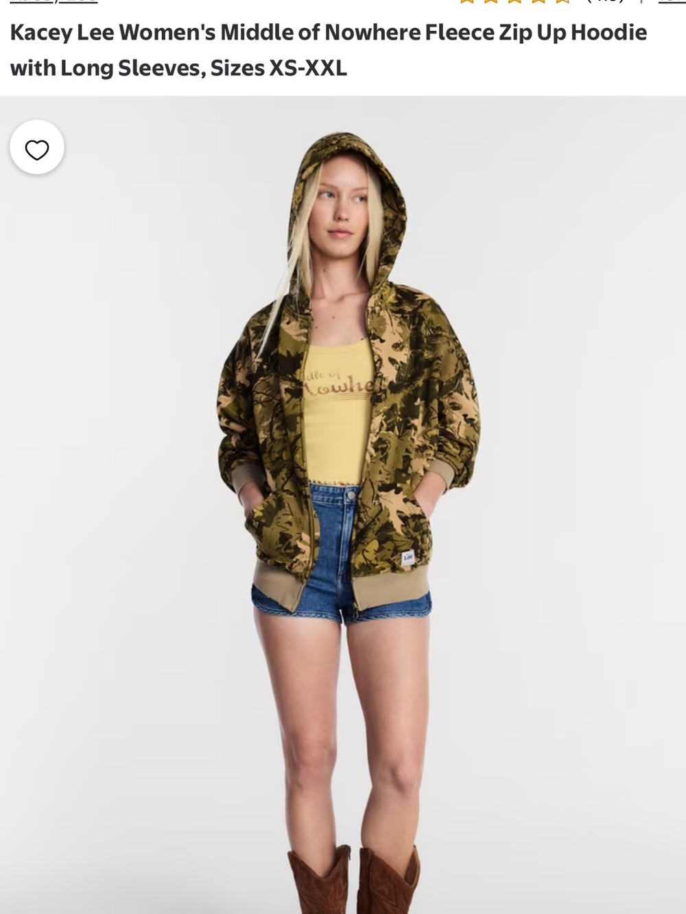 BNWT Kacey Musgraves camo zip up